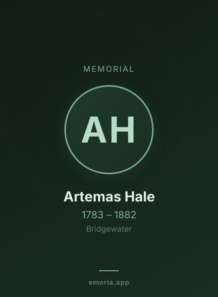 Memorial portrait of Artemas Hale