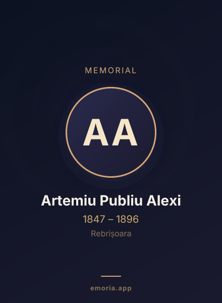 Memorial portrait of Artemiu Publiu Alexi