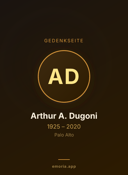 Gedenkportrait von Arthur A. Dugoni
