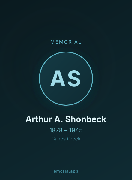 Memorial portrait of Arthur A. Shonbeck