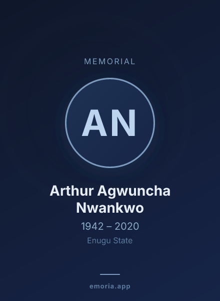 Memorial portrait of Arthur Agwuncha Nwankwo