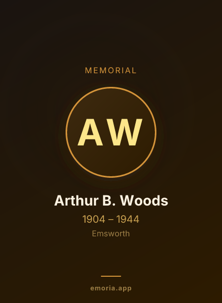 Memorial portrait of Arthur B. Woods