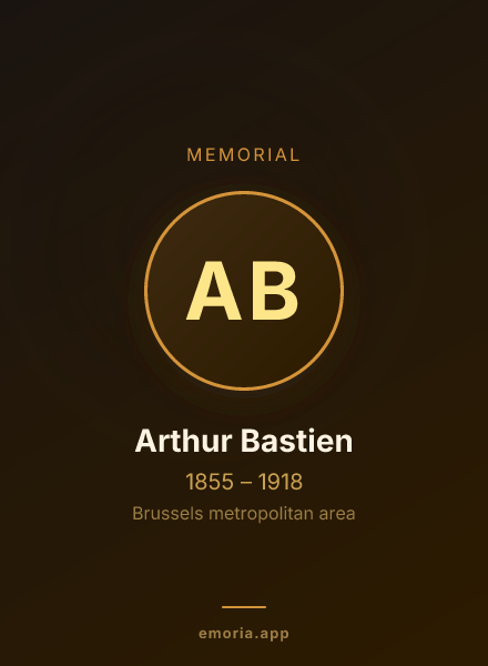 Memorial portrait of Arthur Bastien