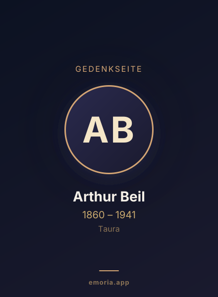 Gedenkportrait von Arthur Beil