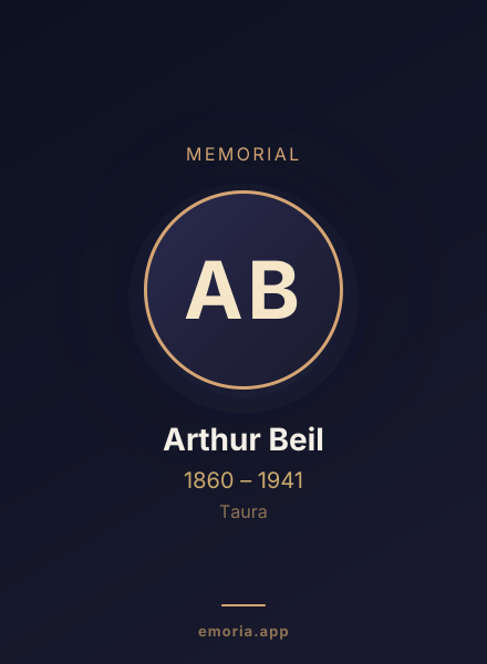 Memorial portrait of Arthur Beil
