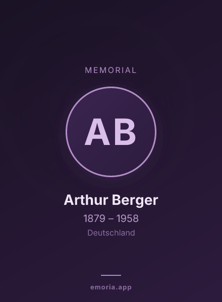 Memorial portrait of Arthur Berger