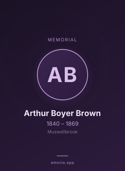 Memorial portrait of Arthur Boyer Brown