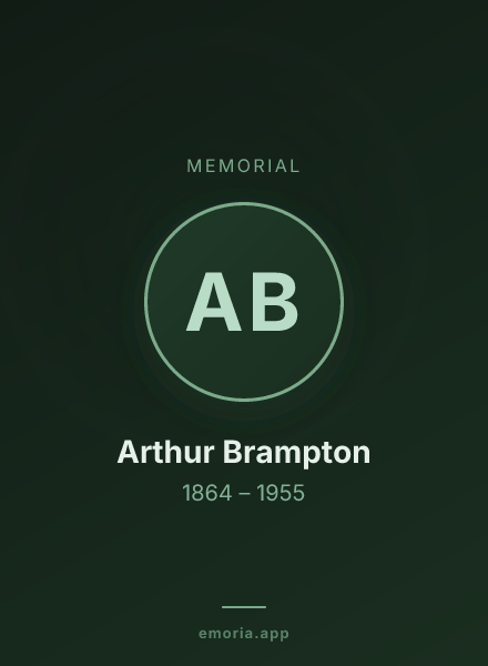 Memorial portrait of Arthur Brampton