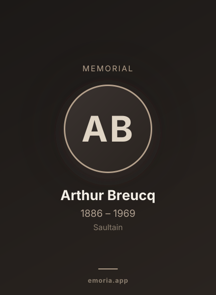 Memorial portrait of Arthur Breucq