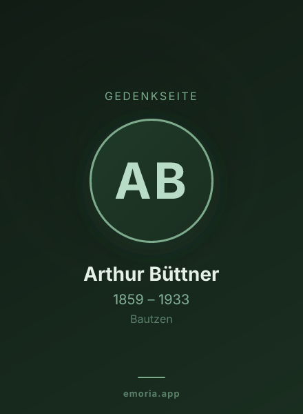 Gedenkportrait von Arthur Büttner