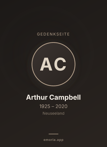 Gedenkportrait von Arthur Campbell