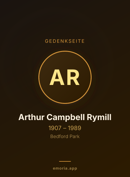 Gedenkportrait von Arthur Campbell Rymill