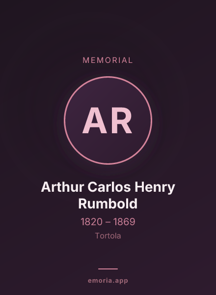 Memorial portrait of Arthur Carlos Henry Rumbold
