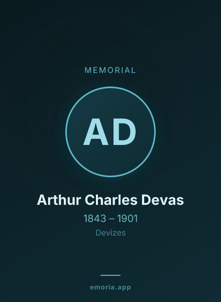Memorial portrait of Arthur Charles Devas