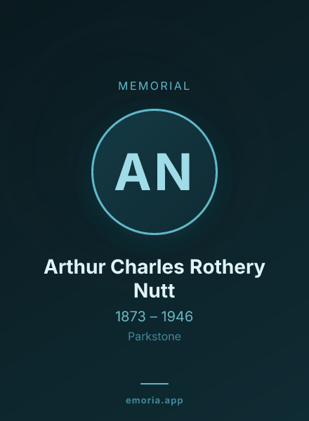 Memorial portrait of Arthur Charles Rothery Nutt