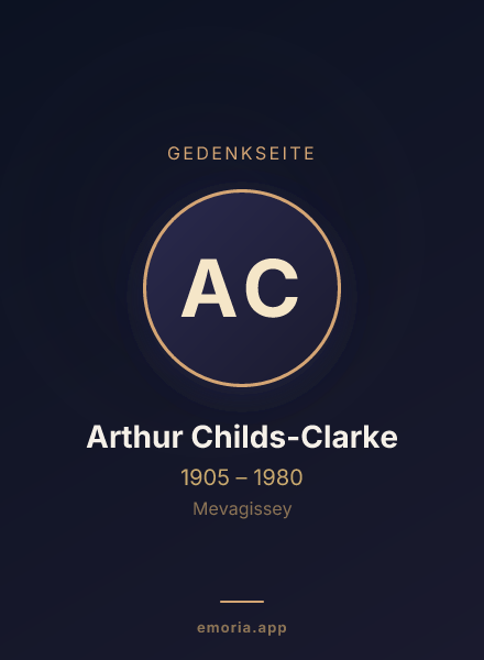 Gedenkportrait von Arthur Childs-Clarke