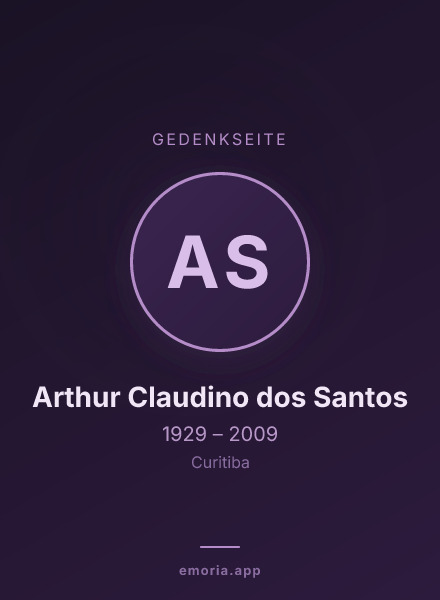 Gedenkportrait von Arthur Claudino dos Santos