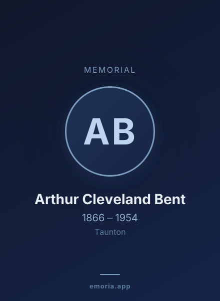 Memorial portrait of Arthur Cleveland Bent