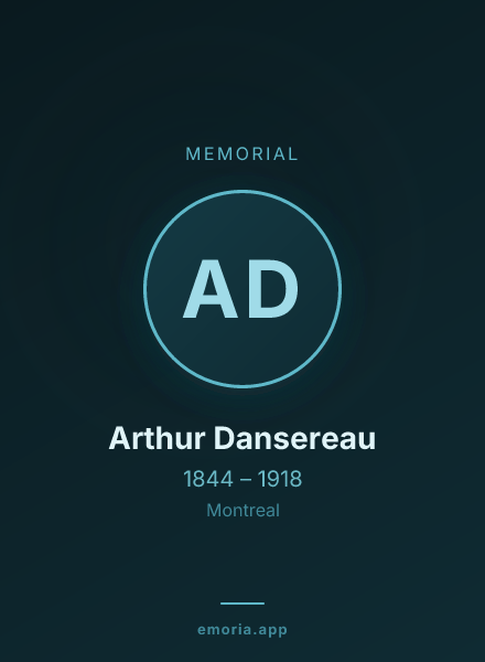 Memorial portrait of Arthur Dansereau