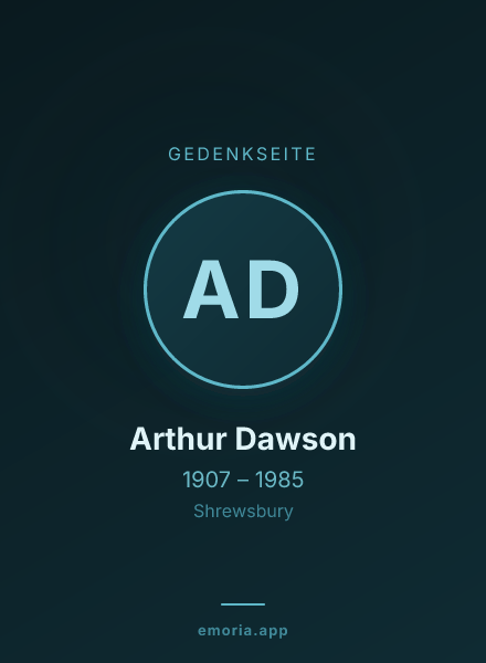 Gedenkportrait von Arthur Dawson