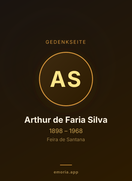 Gedenkportrait von Arthur de Faria Silva