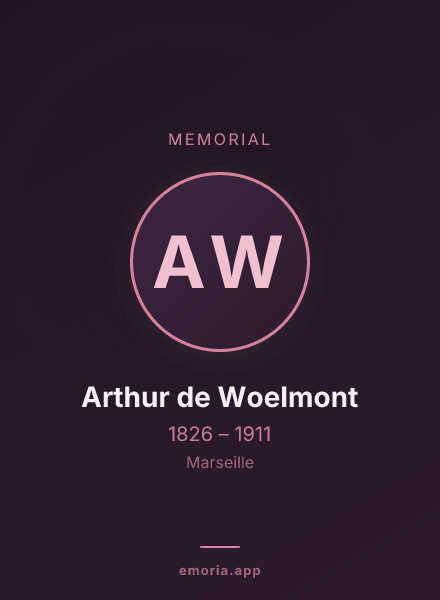 Memorial portrait of Arthur de Woelmont
