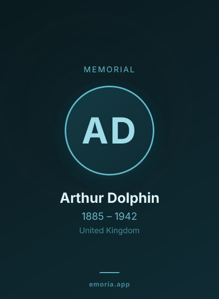 Memorial portrait of Arthur Dolphin