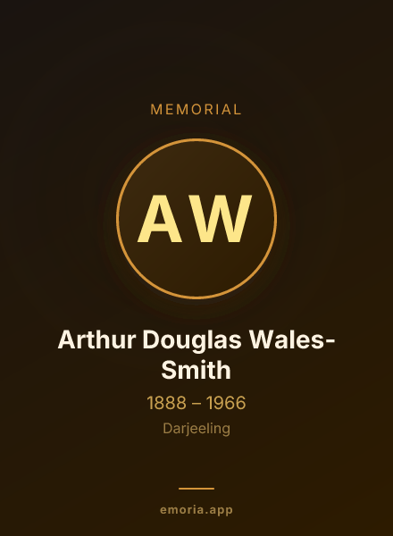 Memorial portrait of Arthur Douglas Wales-Smith