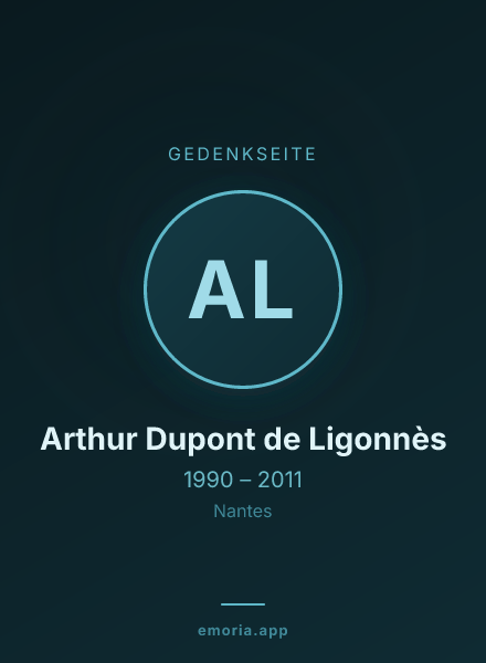 Gedenkportrait von Arthur Dupont de Ligonnès