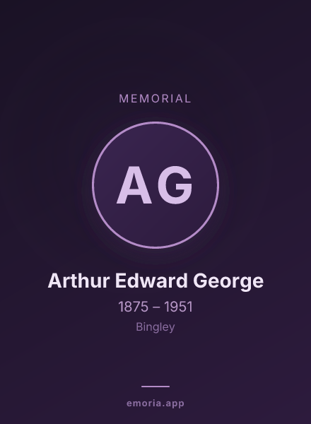 Memorial portrait of Arthur Edward George