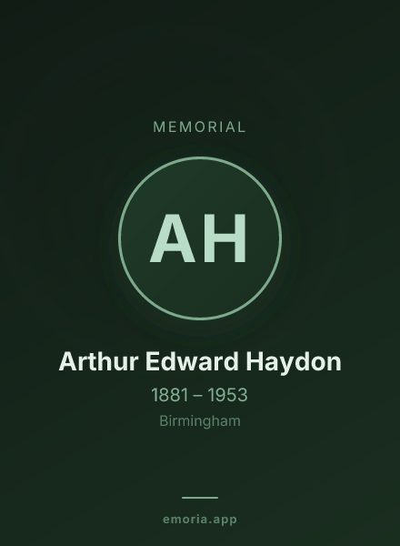 Memorial portrait of Arthur Edward Haydon