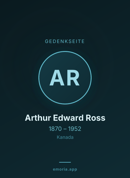 Gedenkportrait von Arthur Edward Ross