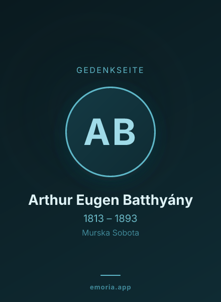 Gedenkportrait von Arthur Eugen Batthyány