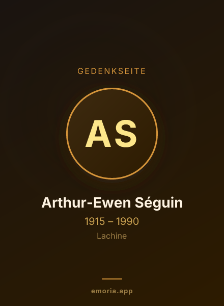 Gedenkportrait von Arthur-Ewen Séguin