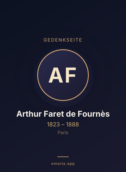 Gedenkportrait von Arthur Faret de Fournès