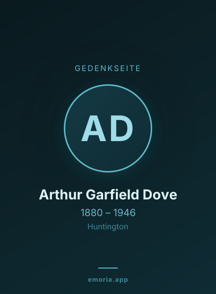 Gedenkportrait von Arthur Garfield Dove