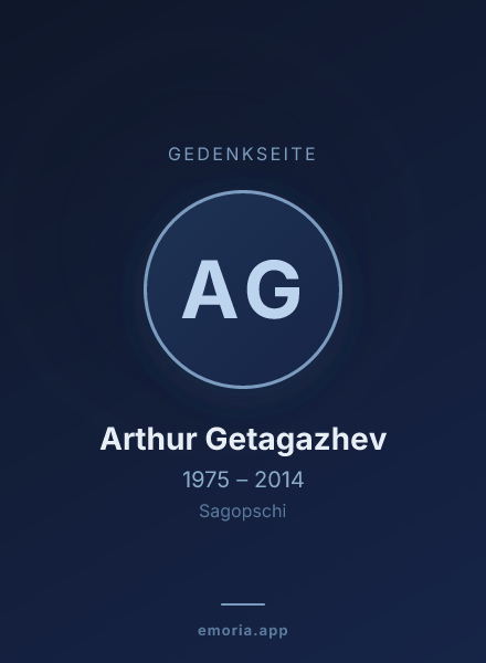 Gedenkportrait von Arthur Getagazhev