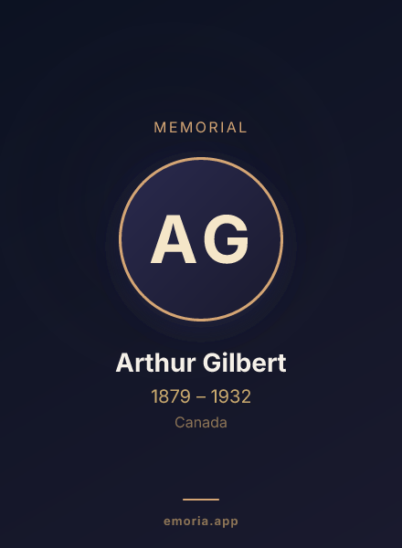 Memorial portrait of Arthur Gilbert