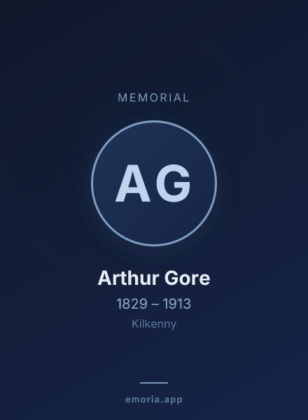 Memorial portrait of Arthur Gore