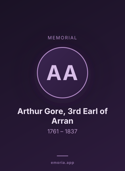Memorial portrait of Arthur Gore, 3rd Earl of Arran