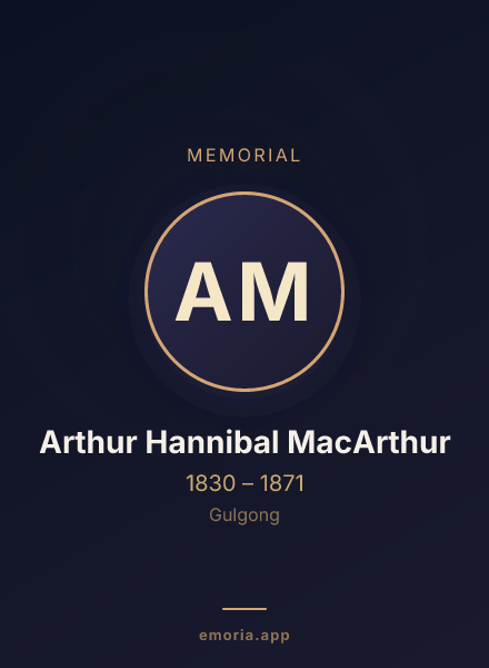 Memorial portrait of Arthur Hannibal MacArthur