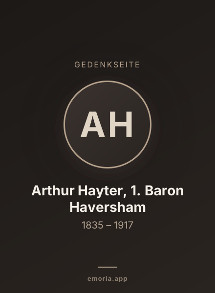 Gedenkportrait von Arthur Hayter, 1. Baron Haversham