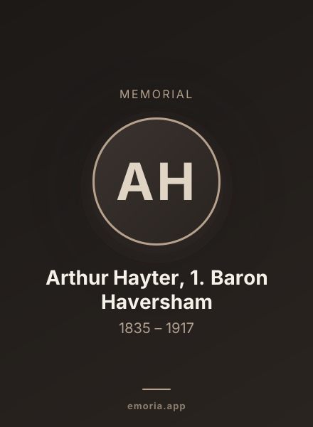 Memorial portrait of Arthur Hayter, 1. Baron Haversham