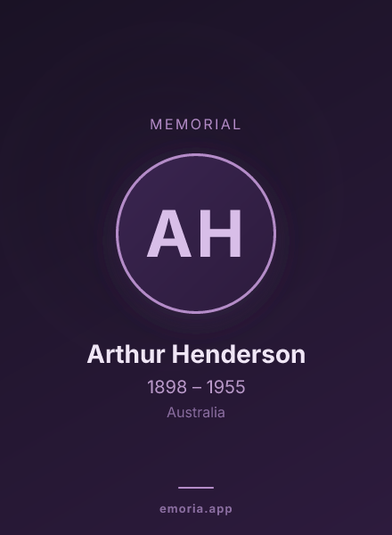 Memorial portrait of Arthur Henderson
