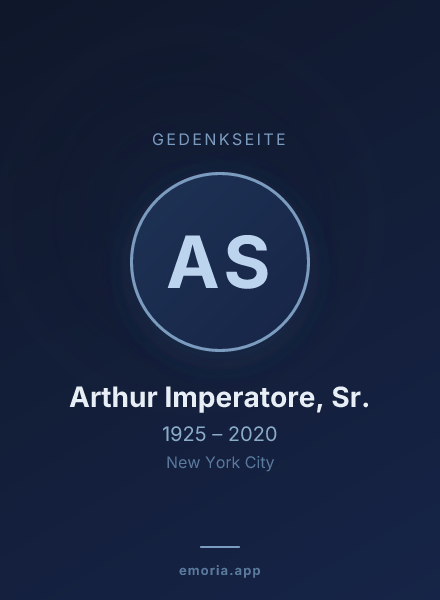Gedenkportrait von Arthur Imperatore, Sr.