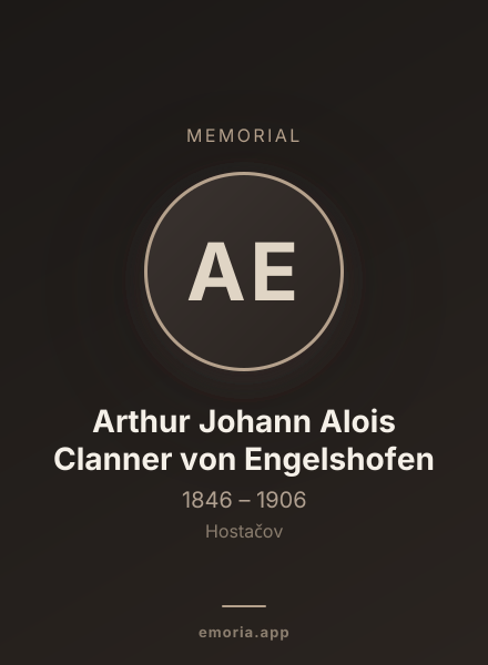 Memorial portrait of Arthur Johann Alois Clanner von Engelshofen