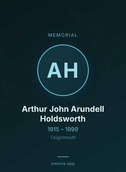 Memorial portrait of Arthur John Arundell Holdsworth