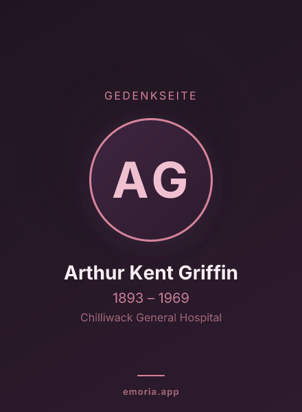 Gedenkportrait von Arthur Kent Griffin
