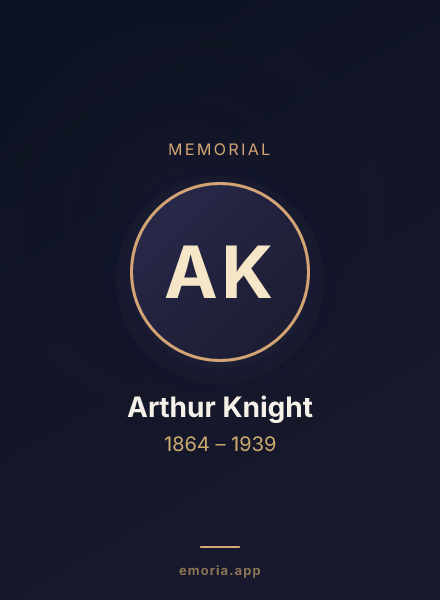 Memorial portrait of Arthur Knight