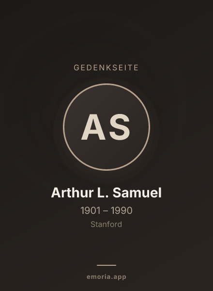 Gedenkportrait von Arthur L. Samuel